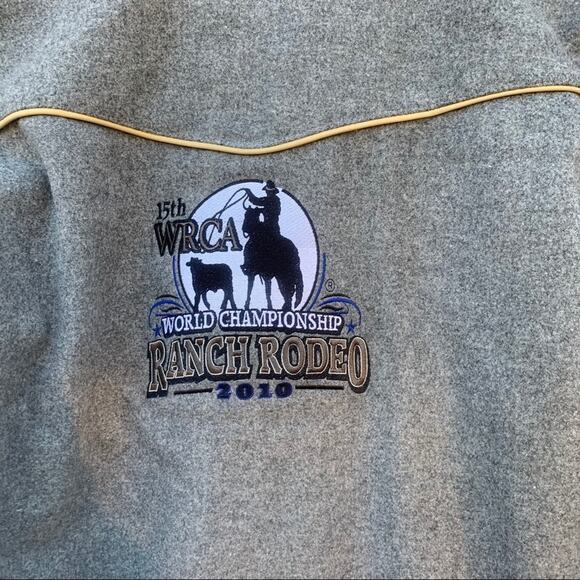 Walls Ranch Wear gray wool jacket Ranch Rodeo Cowboy SMALL NWT - Picture 5 of 5